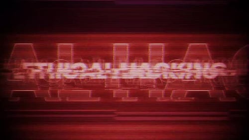 Efeito Vhs do Word de hacking ético na mensagem de tela digital