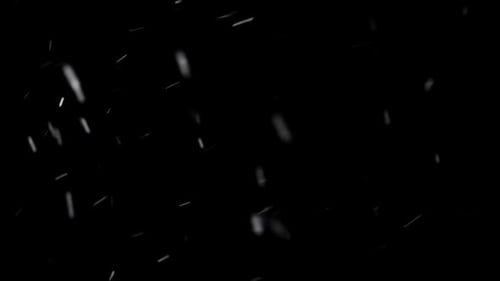 Realistic Falling Snow Particles Overlay