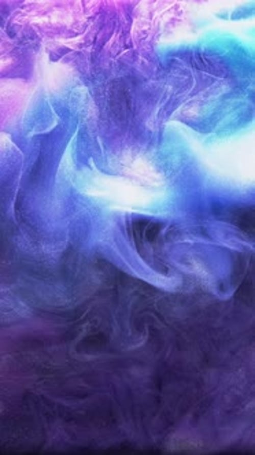 Encre fluide à paillettes verticales, nuage en forme de goutte d'eau
