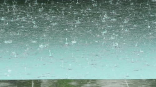 Beautiful Summer Rain Background Abstract