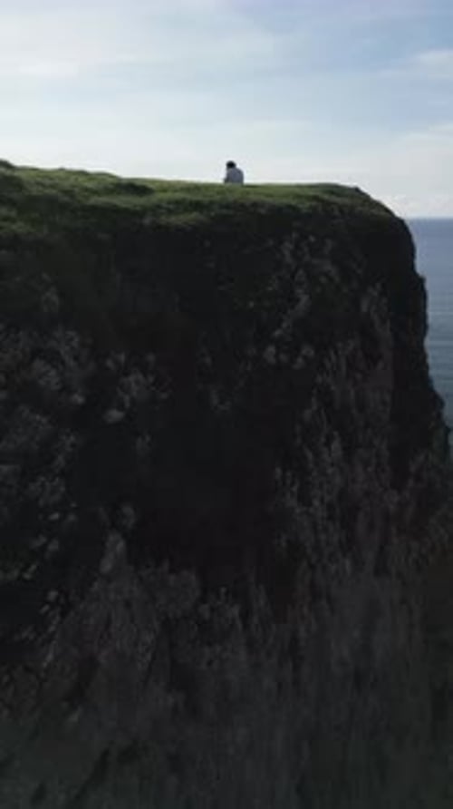 Aerial video of the Gower Peninsula, Glamorgan, South Wales, UK