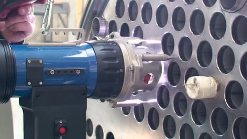 Welding Sparks Fly on a Metal Structure