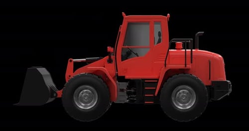Loader Vehicle Rotating On Alpha Loop