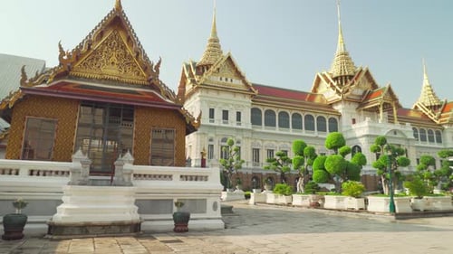 Awesome view of the Grand Palace in Bangkok, Thailand