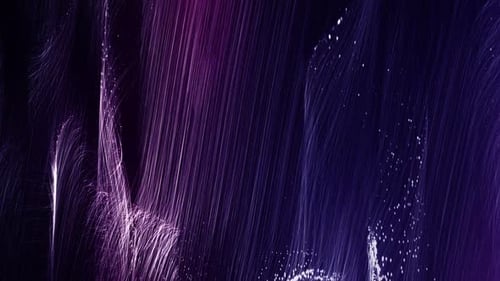 Abstract Flowing Particle Stream in Purple and Blue