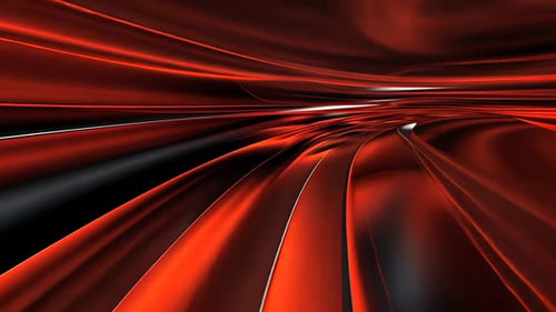 Abstract red and black flowing lines