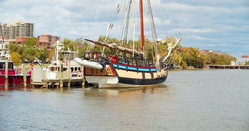 Alexandria, Virginia / USA - November 18, 2019: Close Up of Historic
