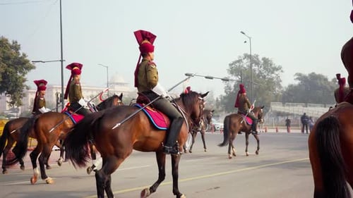 Indian Army on Horse Republic Day Parade Rehearsal