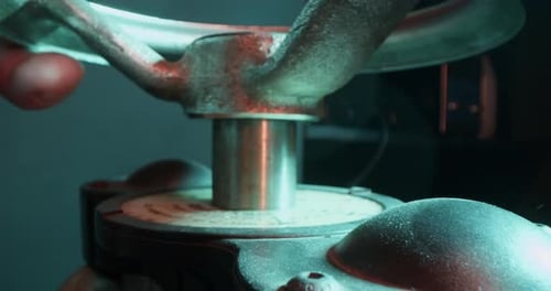 Crop Craftsman Turning Wheel in Workshop