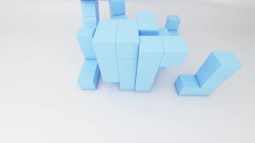 Geometric 3D Blocks Assemble Into Perfect Square Grid