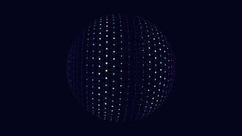 Dynamic network visualization with glowing nodes and connections