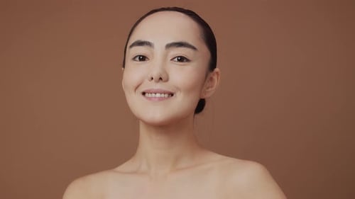 Woman Smiling in a Beauty Close Up