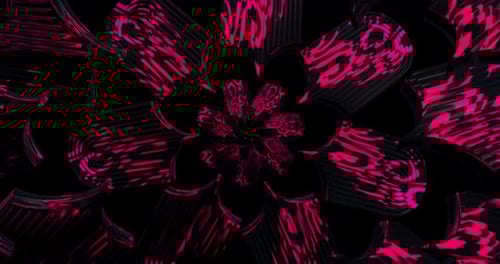 Animación en bucle de túnel de color abstracto 4K VJ 38