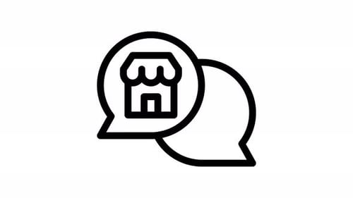 chat line icon animation