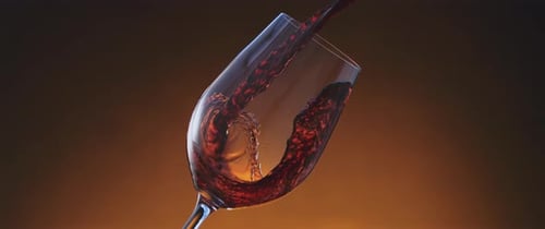 Wine Being Poured Into a Glass