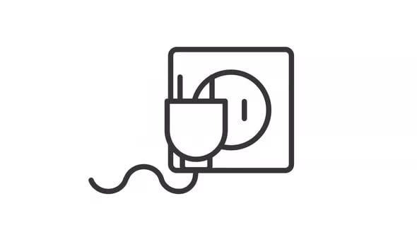 Animated connecting plug to socket icon, Elements Motion Graphics ft ...