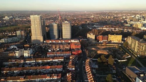 Golden Neighborhood Of London City 4k