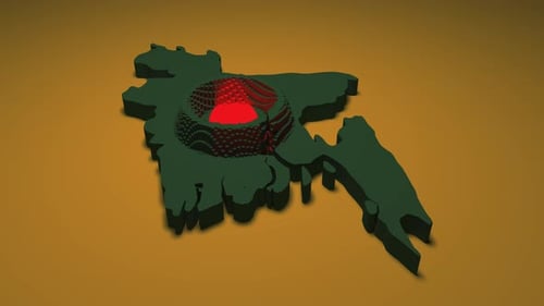 Bangladesh Map - Ripple Effect