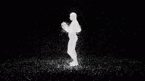 03 Character Dancing Water Splashes 4K