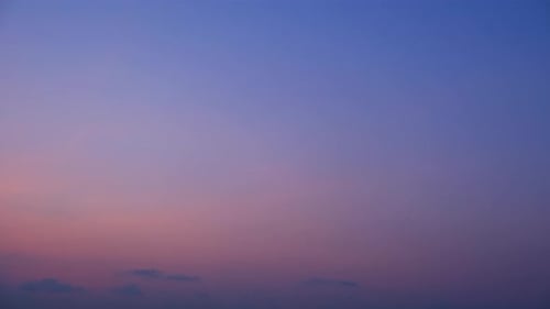 A timelapse captures the sunrise sky, Time-lapse footage.