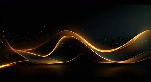 Black luxury corporate background with golden lines