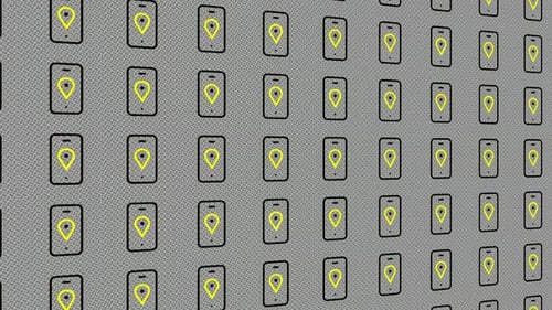 Dynamic Background with Animated Wall of Navigator Icons, Exclusive, Unique Design