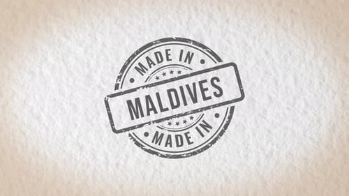 Made In Maldives Stamp