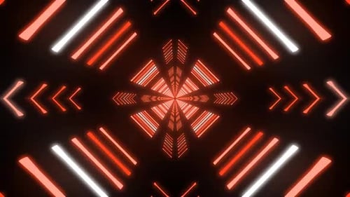 Dynamic orange tunnel animation for modern presentations