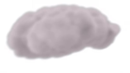 Abstract Organic Cloud Shape Pulsing Animation