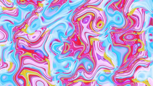 Abstract Colorful Fluid Paint Swirl Liquid Motion Background