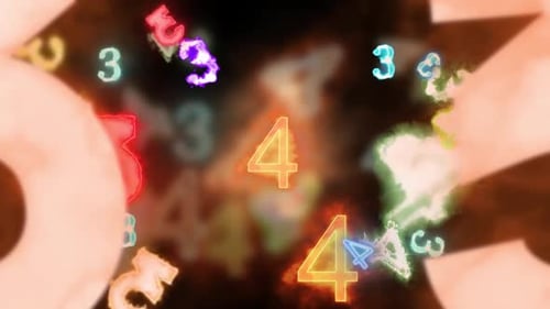 Random Numbers Fun Background Digital Rendering