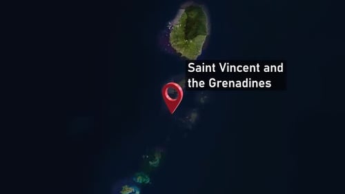 Animated Earth Zoom to Geographic Location Map Pin