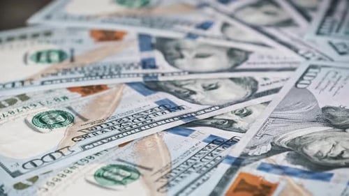 Pile of United States One Hundred Dollar Bills