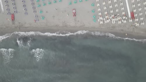 Beach from top D-Log Drone