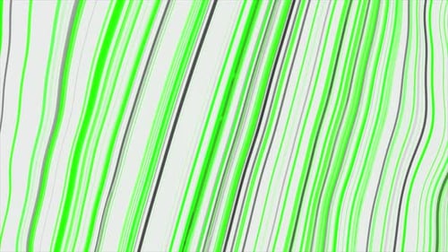 Animation with Moving Stream of Colorful Wavy Lines