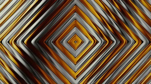 Sleek Metallic Diamond Geometric Pattern Looping Background