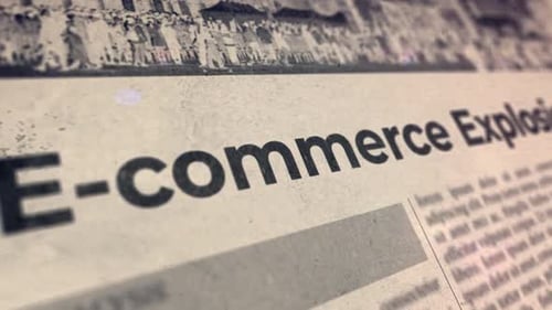E-Commerce Explosion Newspaper