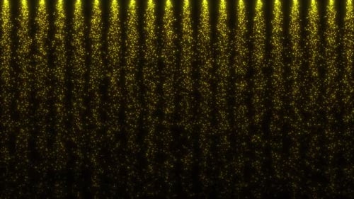 Golden Glitter Particles Falling Background Loop
