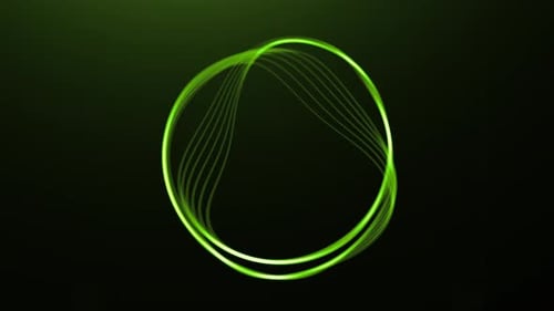 Ring lines pulsating on isolated background