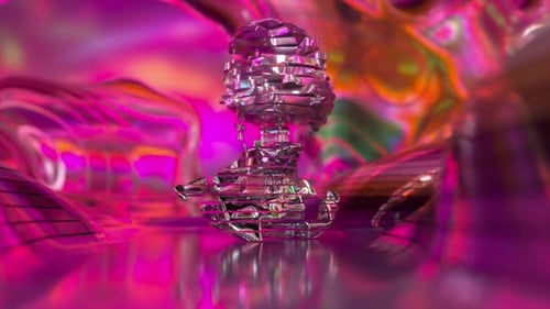 Bright Pink Abstract Background