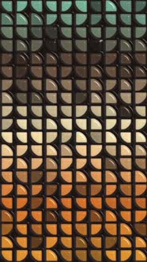 Vertical Background - Retro Geometric Shapes Abstract Background