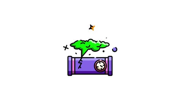 Animated Gas Leak Icon, Elements Motion Graphics ft. chemical & danger ...