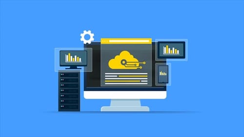 Animación sobre los avances de la tecnología de Internet en la computación en la nube