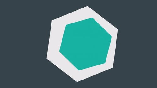 Animated Hexagon Shape Reveal and Expand
