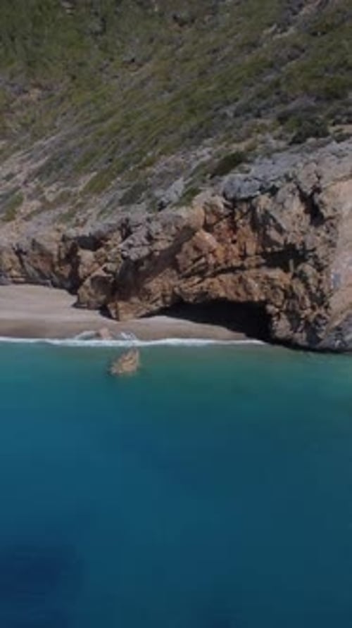 Seaside Cave and Beach View