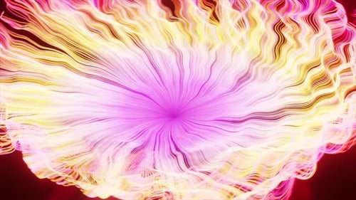 Dynamic Abstract Glowing Energy Wavy Lines Background