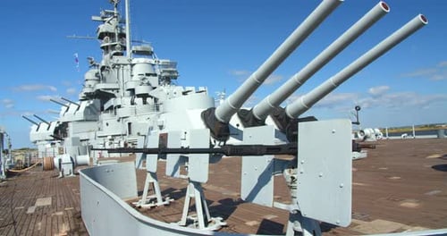 Mobile, Alabama / USA - August 30, 2019: Aboard the USS Alabama