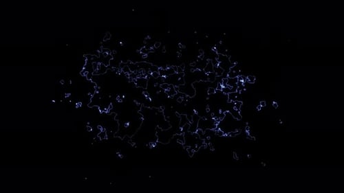 Neon Blue Electric Energy Dynamic Background