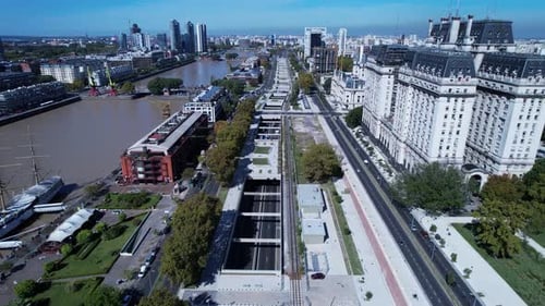 Puerto Madero At Buenos Aires In Buenos Aires Argentina.