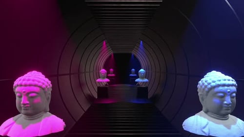 Buddha Head Statue 01 Hd